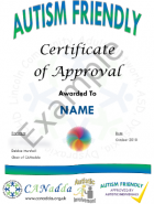 Autism friendly certificate