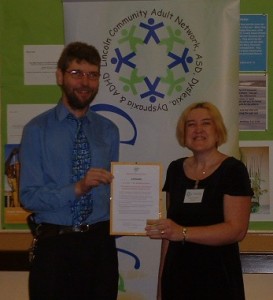 Receiving Positive About Disabled People Certificate